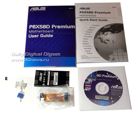 ASUS P6X58D Premium комплектация 1