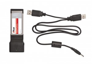 SuperSpeed 2 Port USB 3.0 Notebook ExpressCard в комплекте с Y-кабелем питания