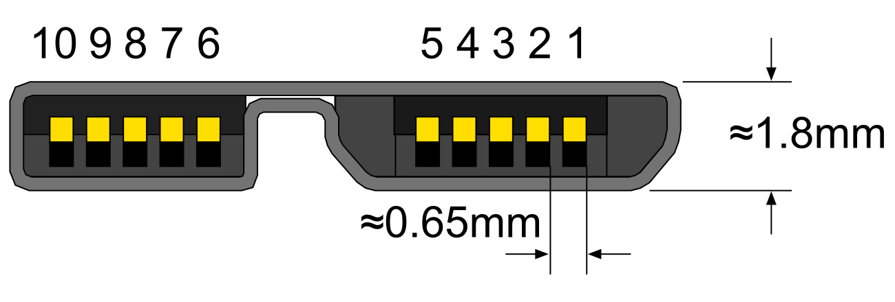 mini-USB connector    @ pinouts.ru